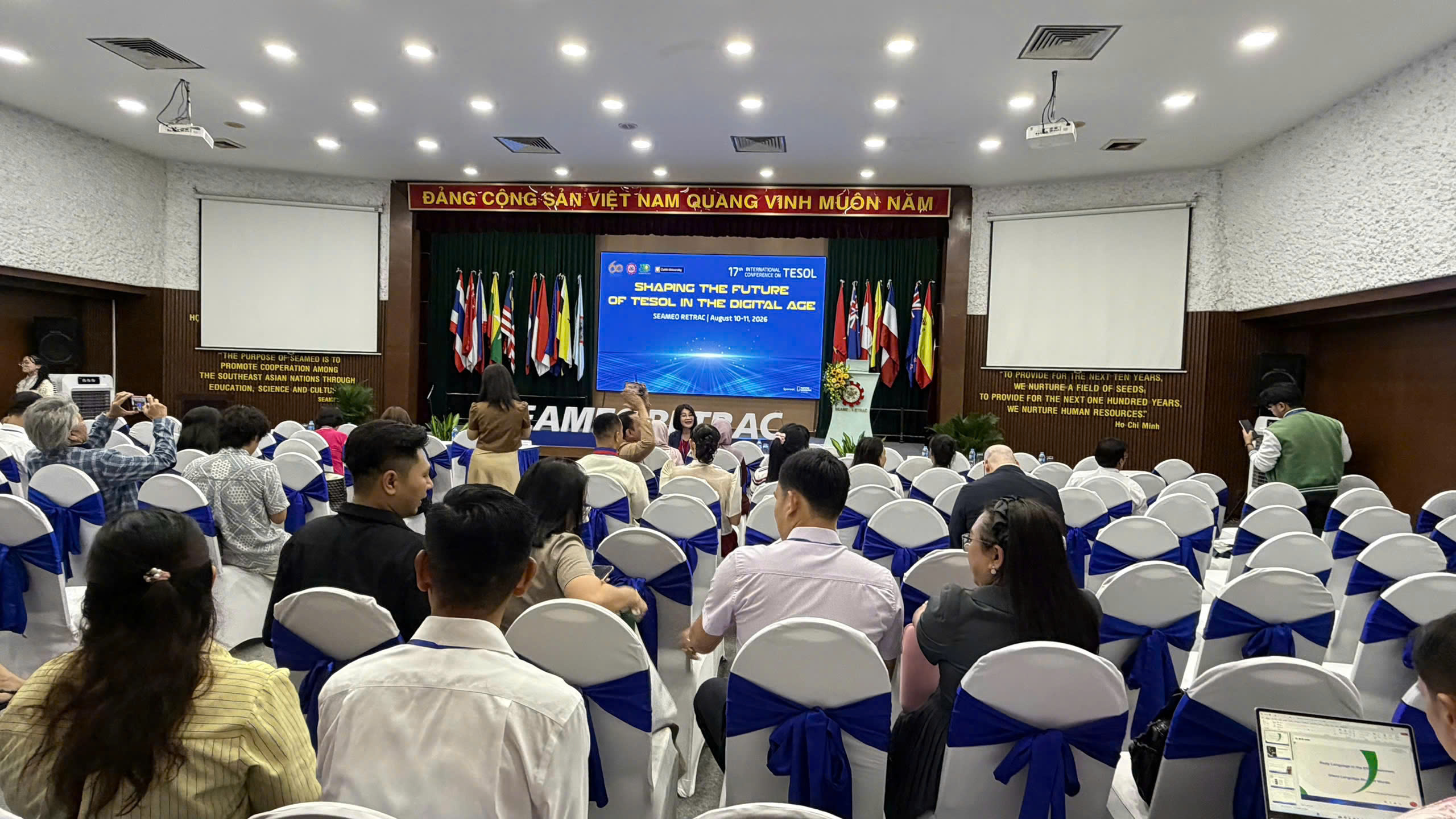 Toàn cảnh không gian Hội thảo Quốc tế TESOL lần thứ 17 tại SEAMEO RETRAC